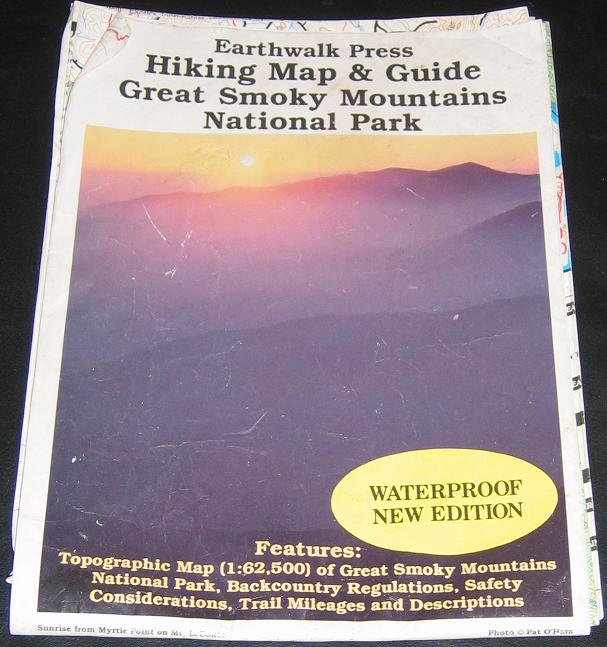 Waterproof Great Smoky Mountains Trail Map