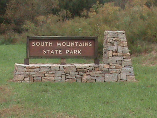 South Mountains State Park Entrance Sign