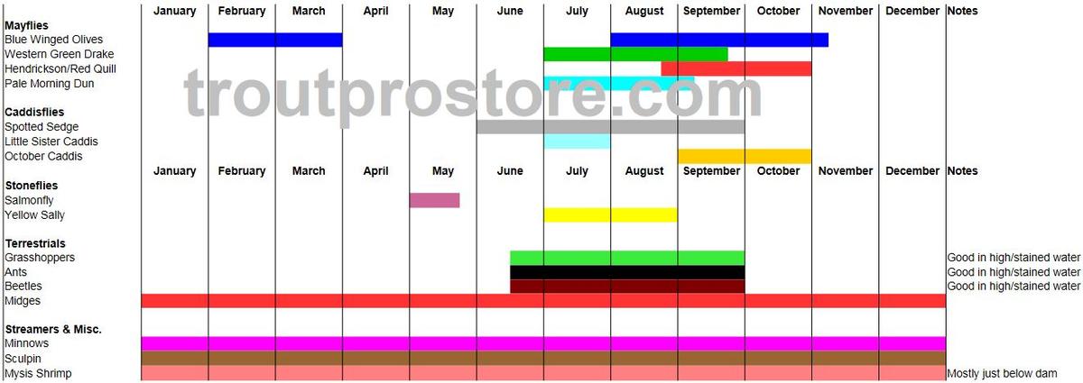 Hatch Chart 101 - CatchGuide Outdoors