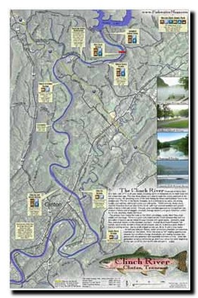 Map of Clinch River Tennessee