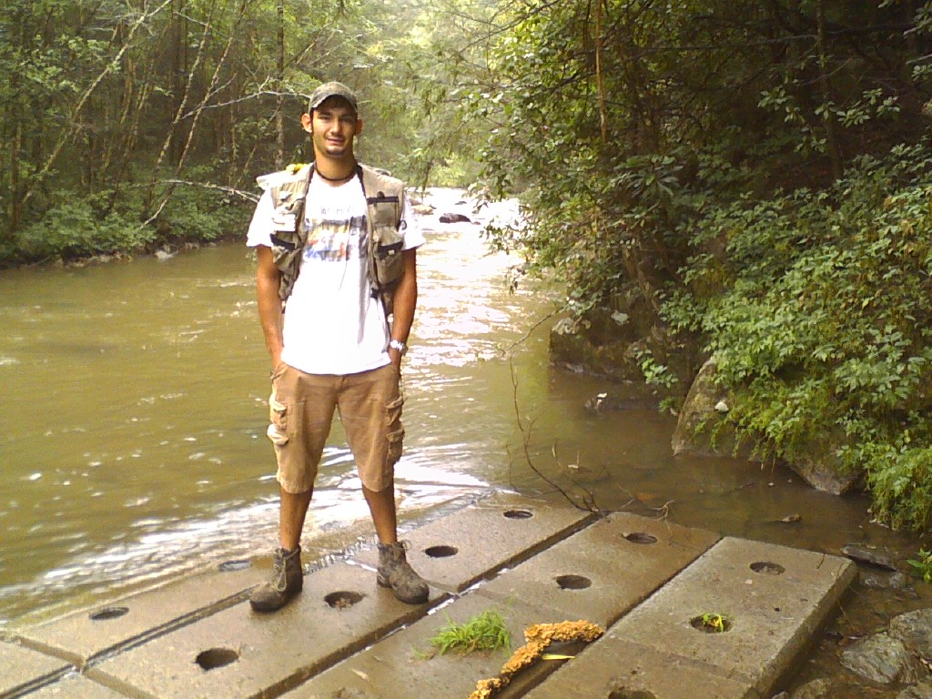 Matthew at Toaway River